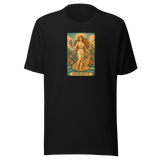 afrodite-nel-giardino-di-rose-italia-027-maglietta-unisex | Black | mockup nativo trasparente frontale