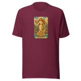 afrodite-nel-giardino-di-rose-italia-027-maglietta-unisex | Maroon | mockup nativo trasparente frontale