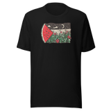 anguria-sotto-il-cielo-notturno-medio-oriente-133-maglietta-unisex | Black | mockup nativo trasparente frontale