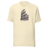 Colosseo · maglietta naturale, vista frontale. Mockup nativo trasparente.