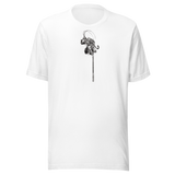 Maglietta White, in-equilibrio-sul-bastone-asia-037-maglietta-unisex. Mockup nativo trasparente.