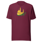 Haydar fra oro e verde · Maglietta unisex — Maroon — stampa frontale