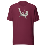 Icaro tra le piume · Maglietta unisex — Maroon — stampa frontale