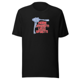 spaghetti-e-buonumore-maglietta-unisex | Black | mockup nativo trasparente frontale